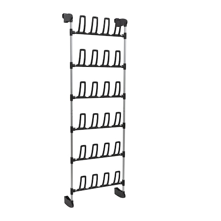 Organize It All 12 Pair Over the Door Shoe Rack NH-17718W